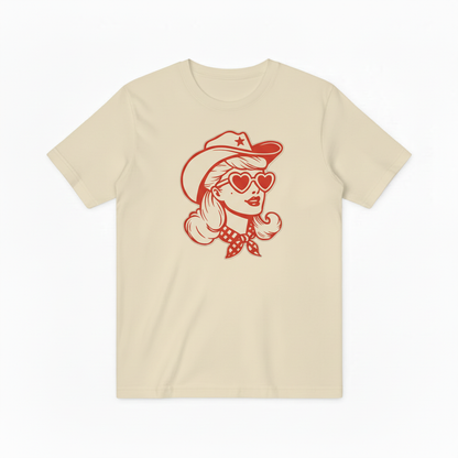 Coastal Cowgirl Heart Sunglasses T-Shirt, Cute Rodeo Country Music Top T4004