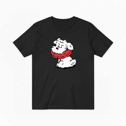 Vintage Cartoon Dog T-Shirt, Funny Fluffy Puppy Graphic Tee for Men Women T4005