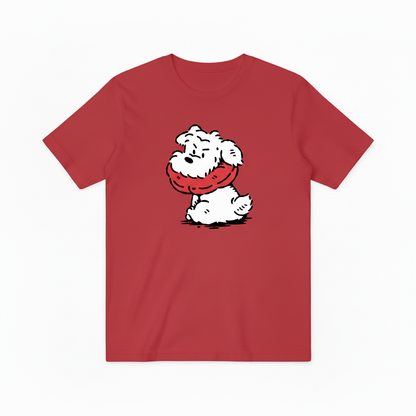 Vintage Cartoon Dog T-Shirt, Funny Fluffy Puppy Graphic Tee for Men Women T4005