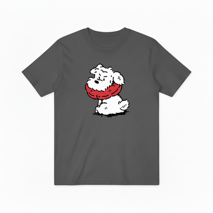 Vintage Cartoon Dog T-Shirt, Funny Fluffy Puppy Graphic Tee for Men Women T4005
