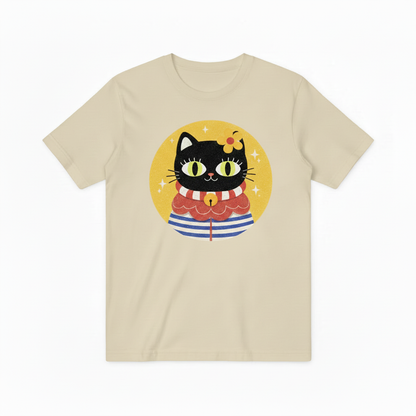 Colorful Sailor Cat Graphic Tee – A Playful Statement for Cat Enthusiasts T4009