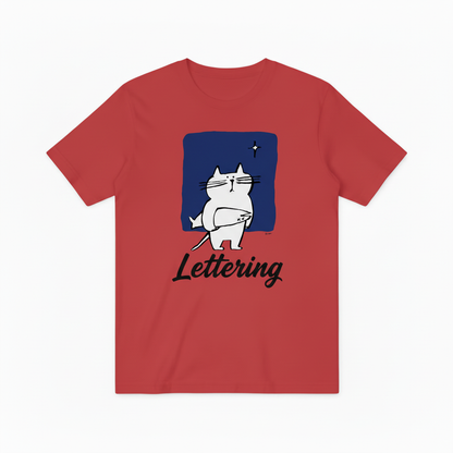 Funny Cat Lettering Graphic T-Shirt, Cute Cat Lover Tee for Men Women T4008