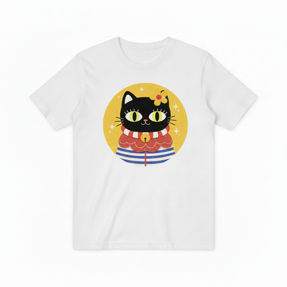 Colorful Sailor Cat Graphic Tee – A Playful Statement for Cat Enthusiasts T4009