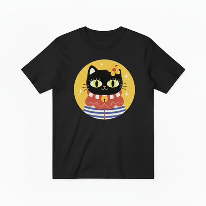 Colorful Sailor Cat Graphic Tee – A Playful Statement for Cat Enthusiasts T4009