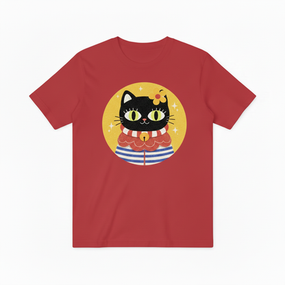 Colorful Sailor Cat Graphic Tee – A Playful Statement for Cat Enthusiasts T4009