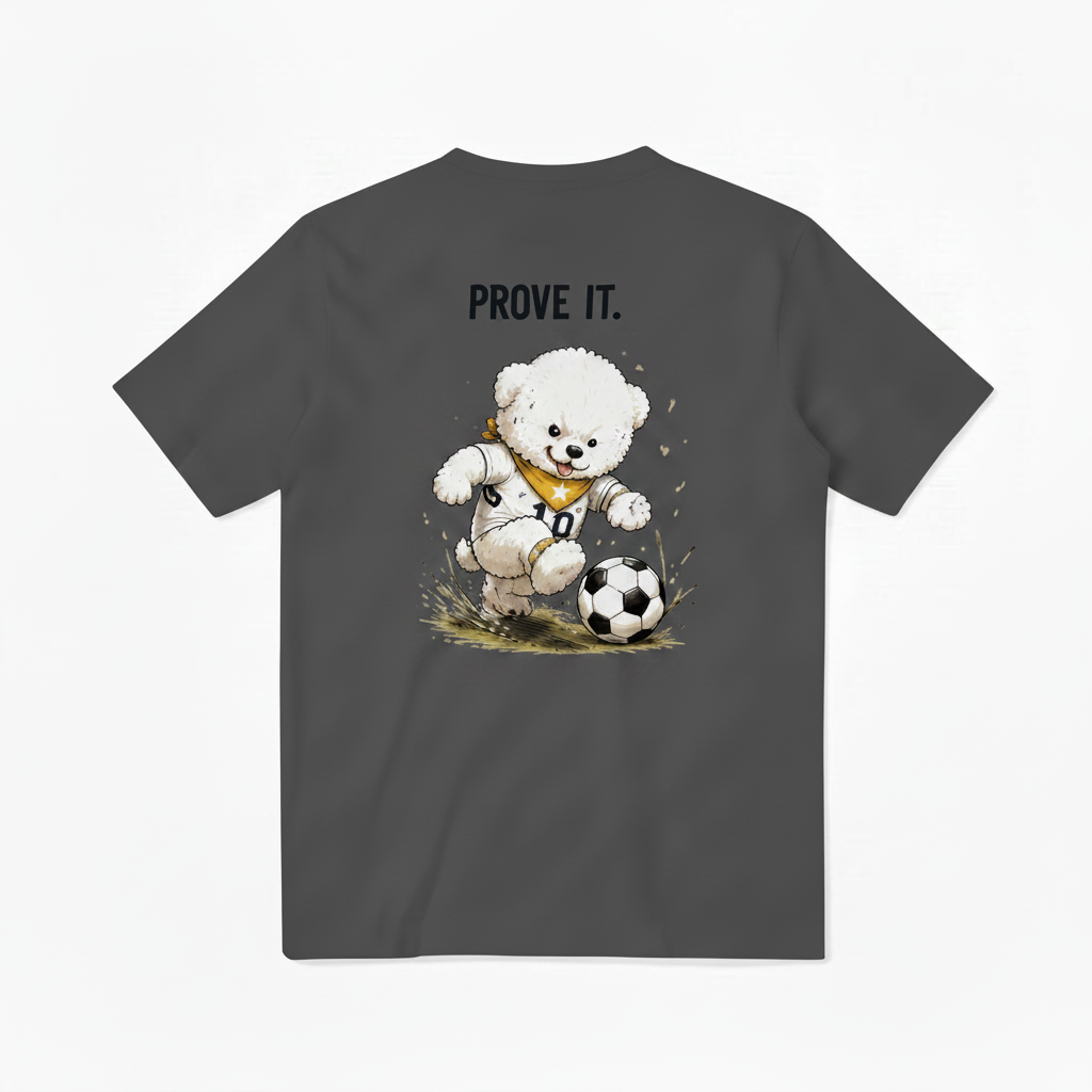 Prove It Fluffy Dog Soccer Graphic Tee