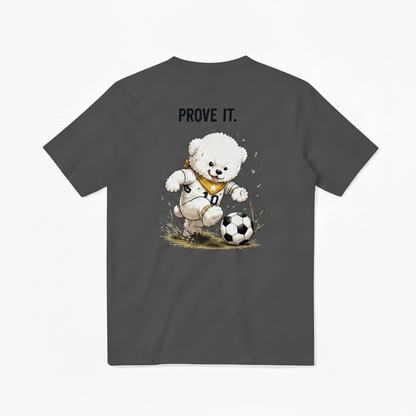 Prove It Fluffy Dog Soccer Graphic Tee