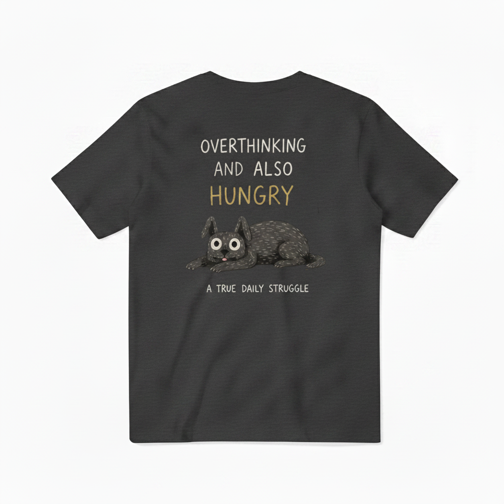 Overthinking and Also Hungry Tee