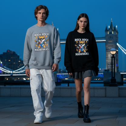Rock Rock Madafakas Shiba Guitar Crewneck C1117