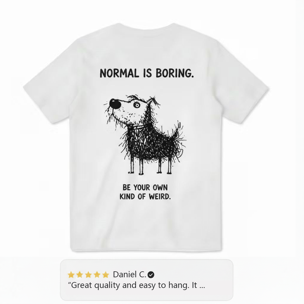 Normal Is Boring Dog Tee