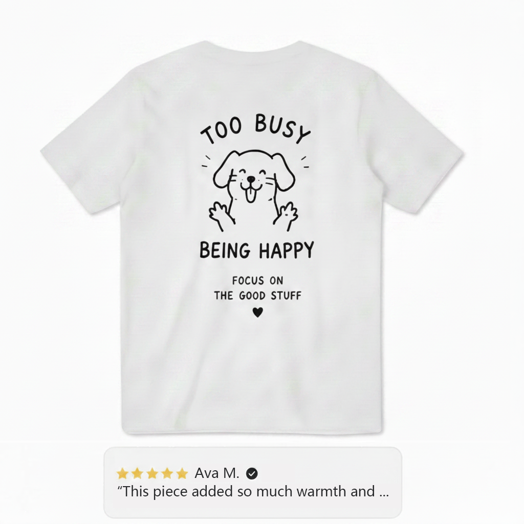 Too Busy Being Happy Tee