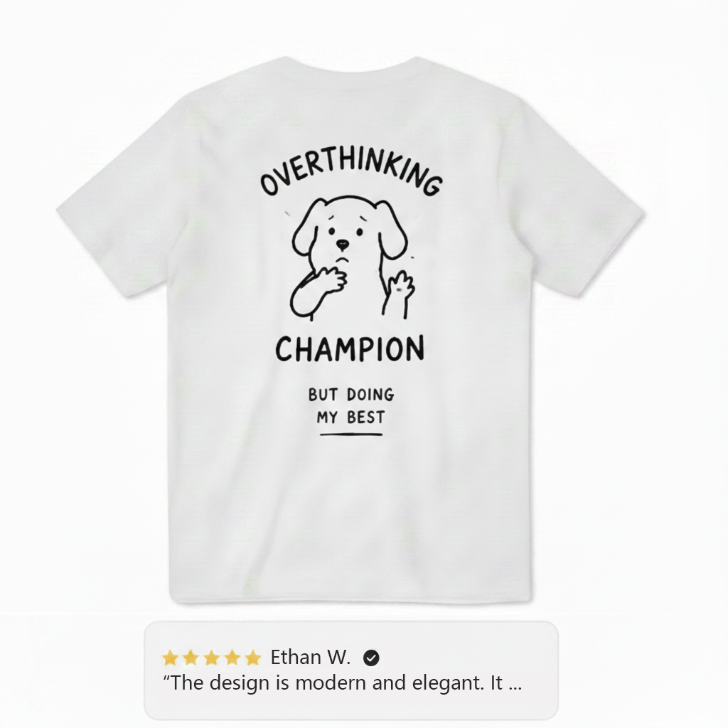Overthinking Champion Tee