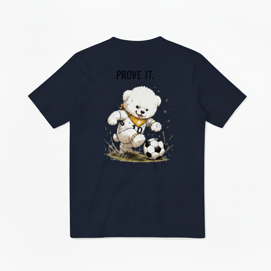 Prove It Fluffy Dog Soccer Graphic Tee