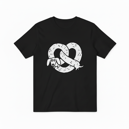 Pretzel Dachshund Funny Graphic Tee T7125