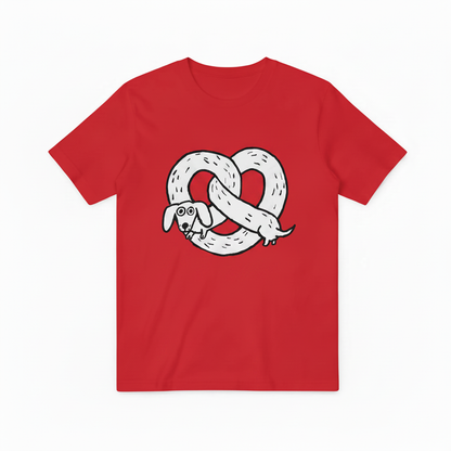 Pretzel Dachshund Funny Graphic Tee T7125