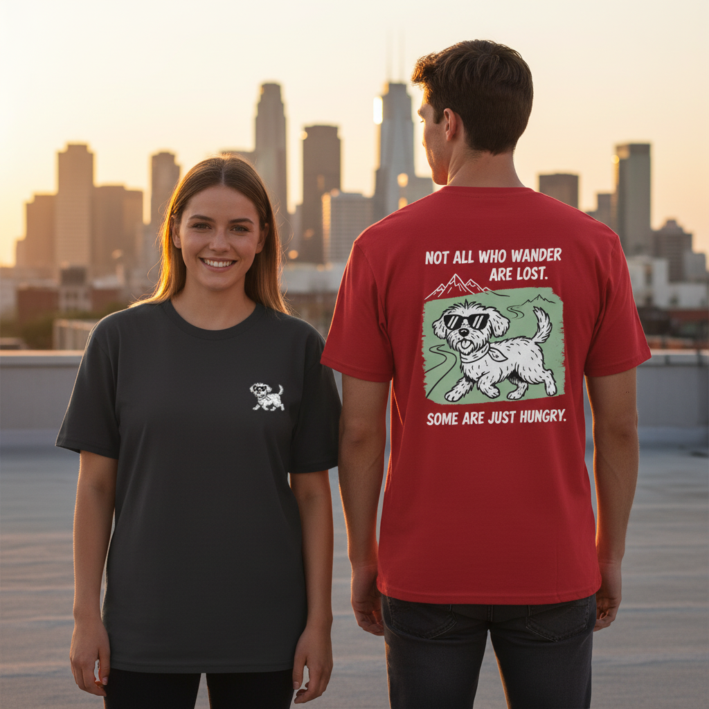 Not All Who Wander Are Lost. Some Are Just Hungry. Tee