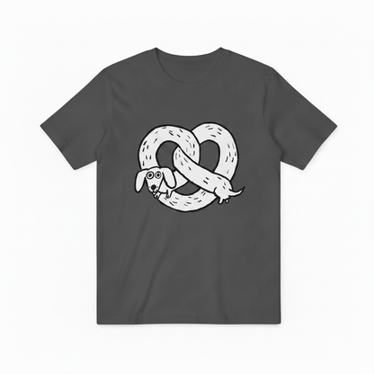 Pretzel Dachshund Funny Graphic Tee T7125