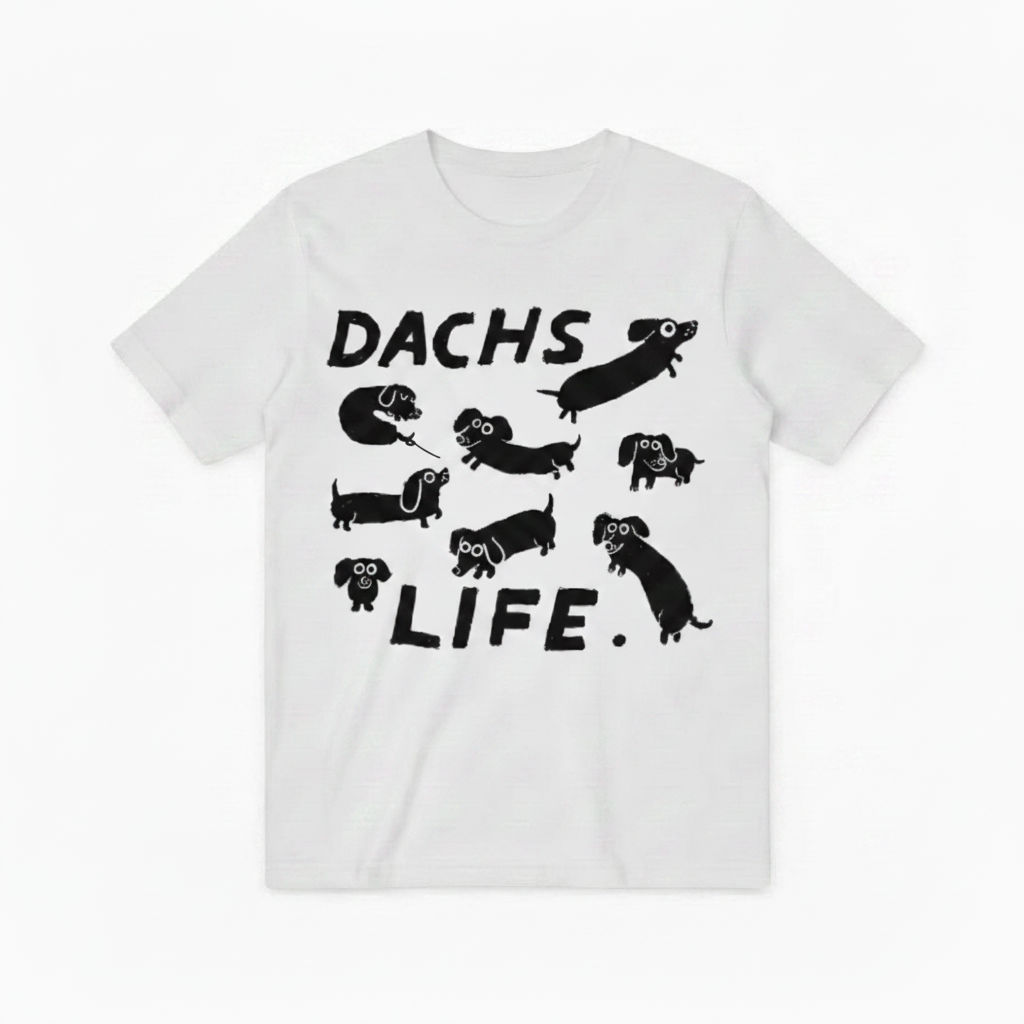 Dachs Life Funny Dachshund Graphic Tee T7127