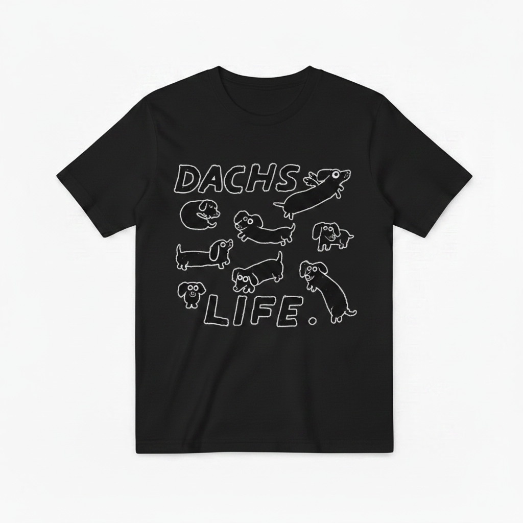 Dachs Life Funny Dachshund Graphic Tee T7127