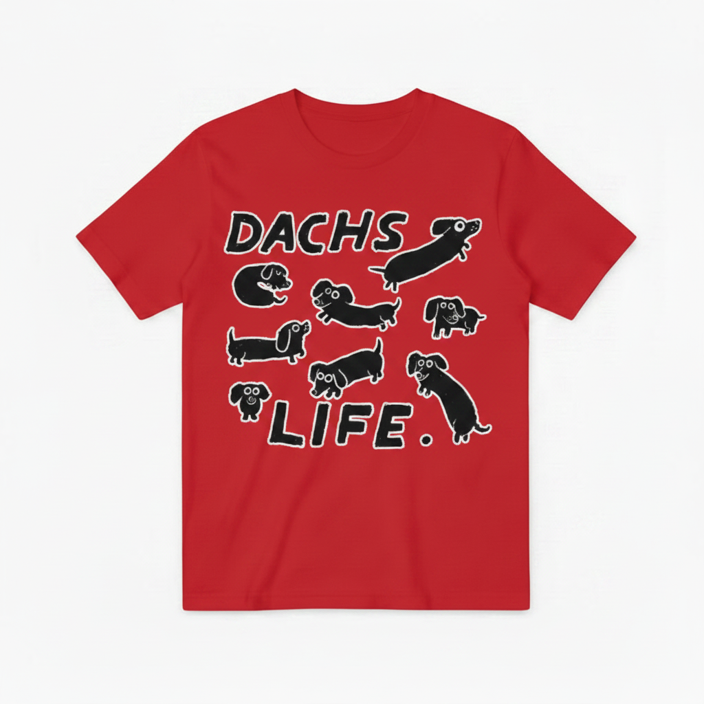 Dachs Life Funny Dachshund Graphic Tee T7127