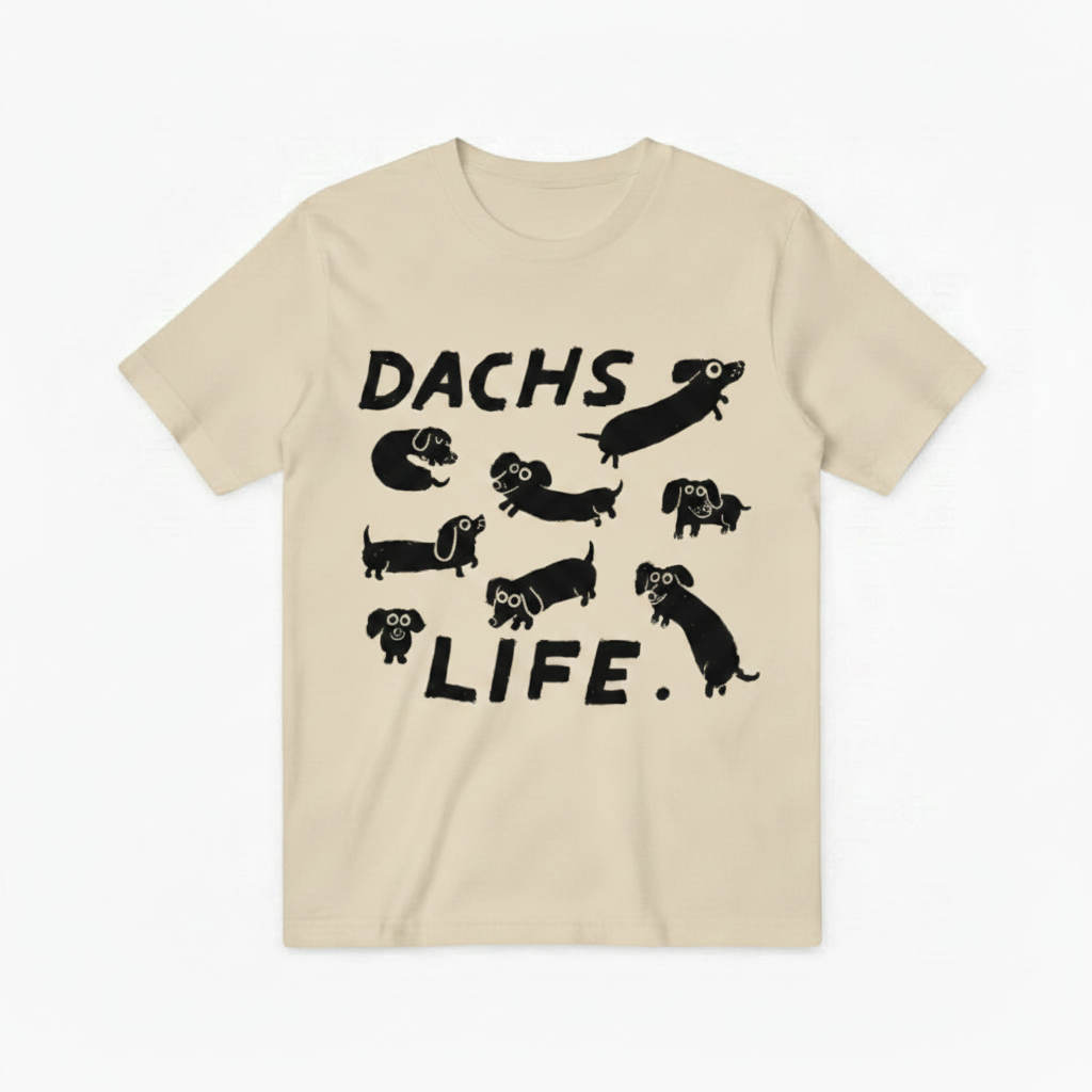 Dachs Life Funny Dachshund Graphic Tee T7127