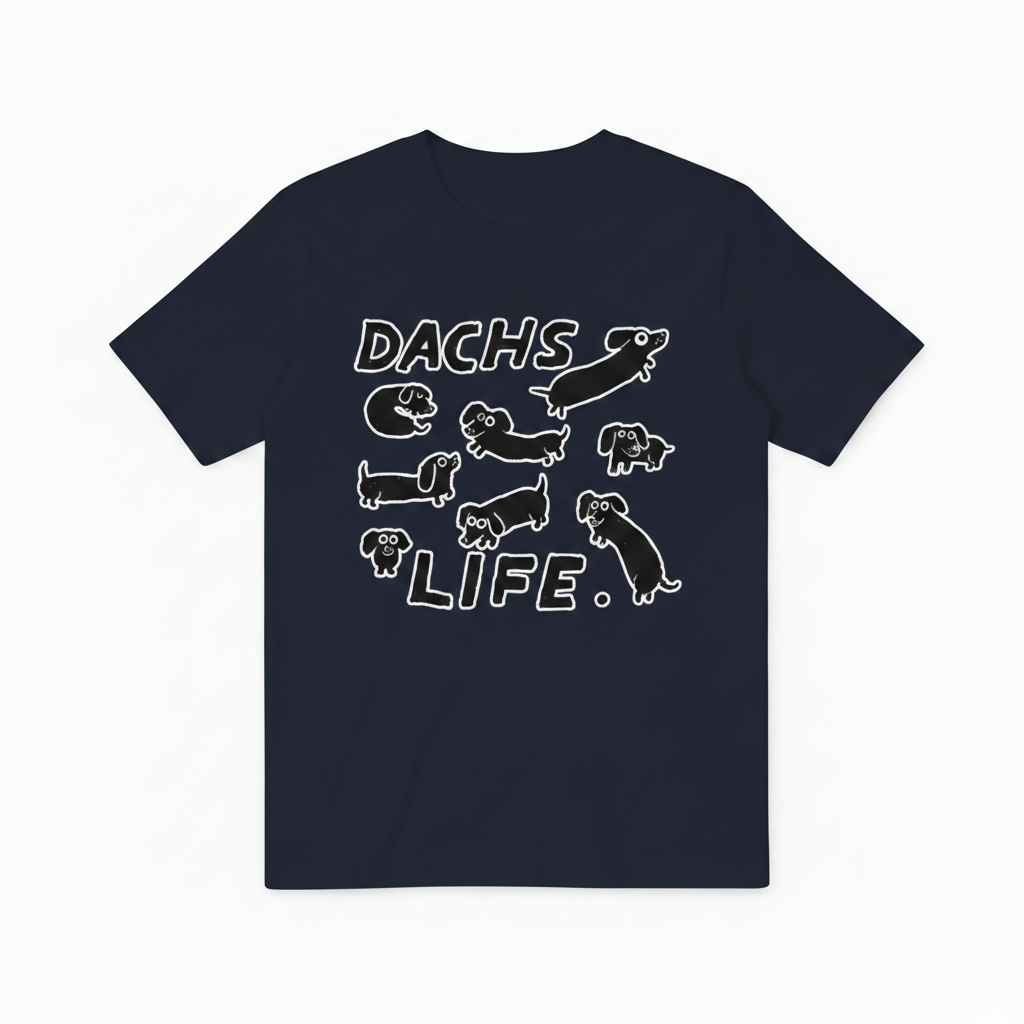 Dachs Life Funny Dachshund Graphic Tee T7127
