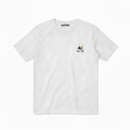 Born to Chase Fluffy Dog Soccer Graphic Tee