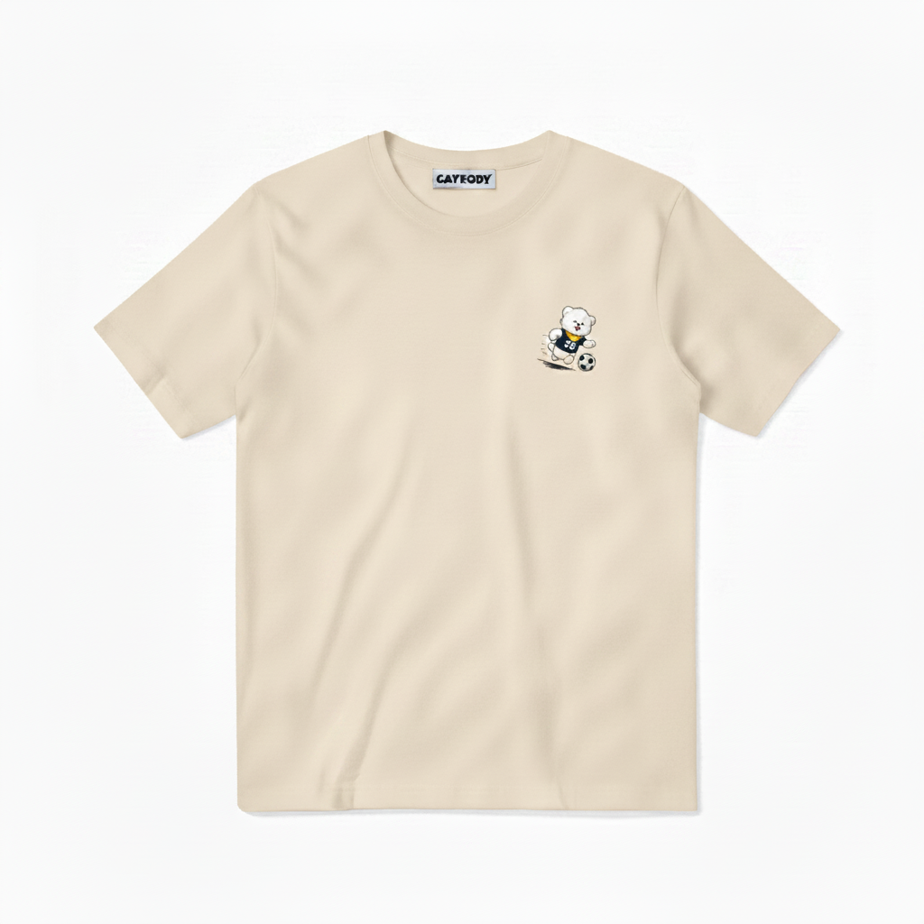 Born to Chase Fluffy Dog Soccer Graphic Tee
