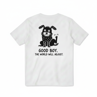 Good Boy. The World Will Adjust. Tee