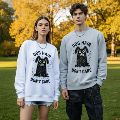 Dog Hair Don't Care Doodle Crewneck C1127
