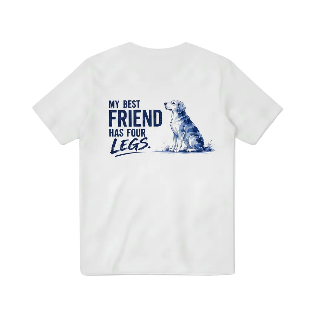 My Best Friend Has Four Legs Dog Graphic Tee