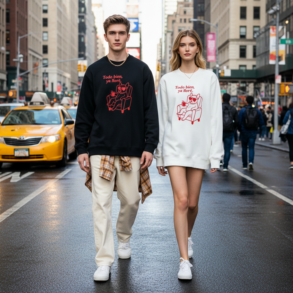 Todo Bien Ya Llore Frenchie Crewneck C1101