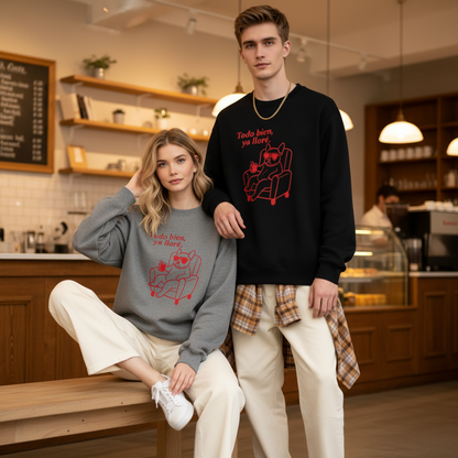 Todo Bien Ya Llore Frenchie Crewneck C1101