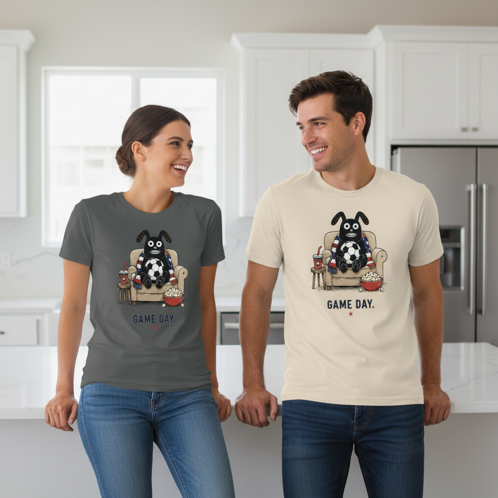 Game Day Funny Soccer Fan Graphic Tee