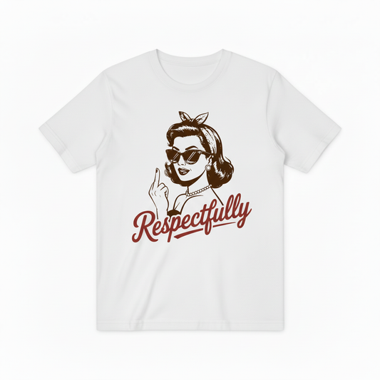 Respectfully Retro Woman Graphic Tee T4052