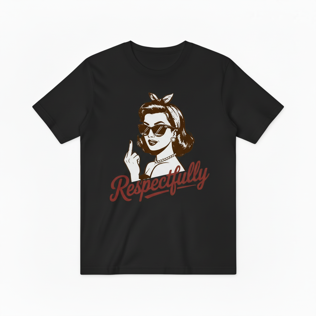 Respectfully Retro Woman Graphic Tee T4052
