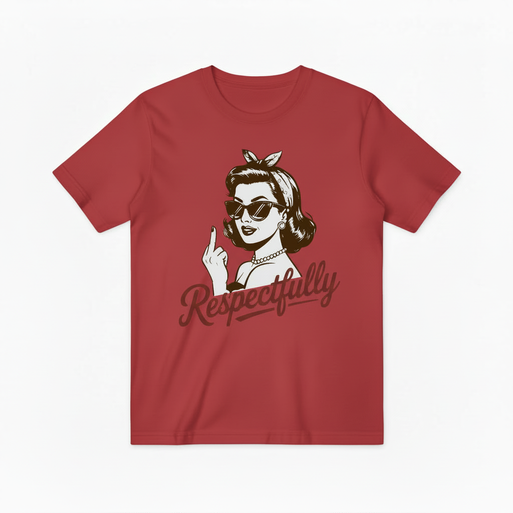 Respectfully Retro Woman Graphic Tee T4052
