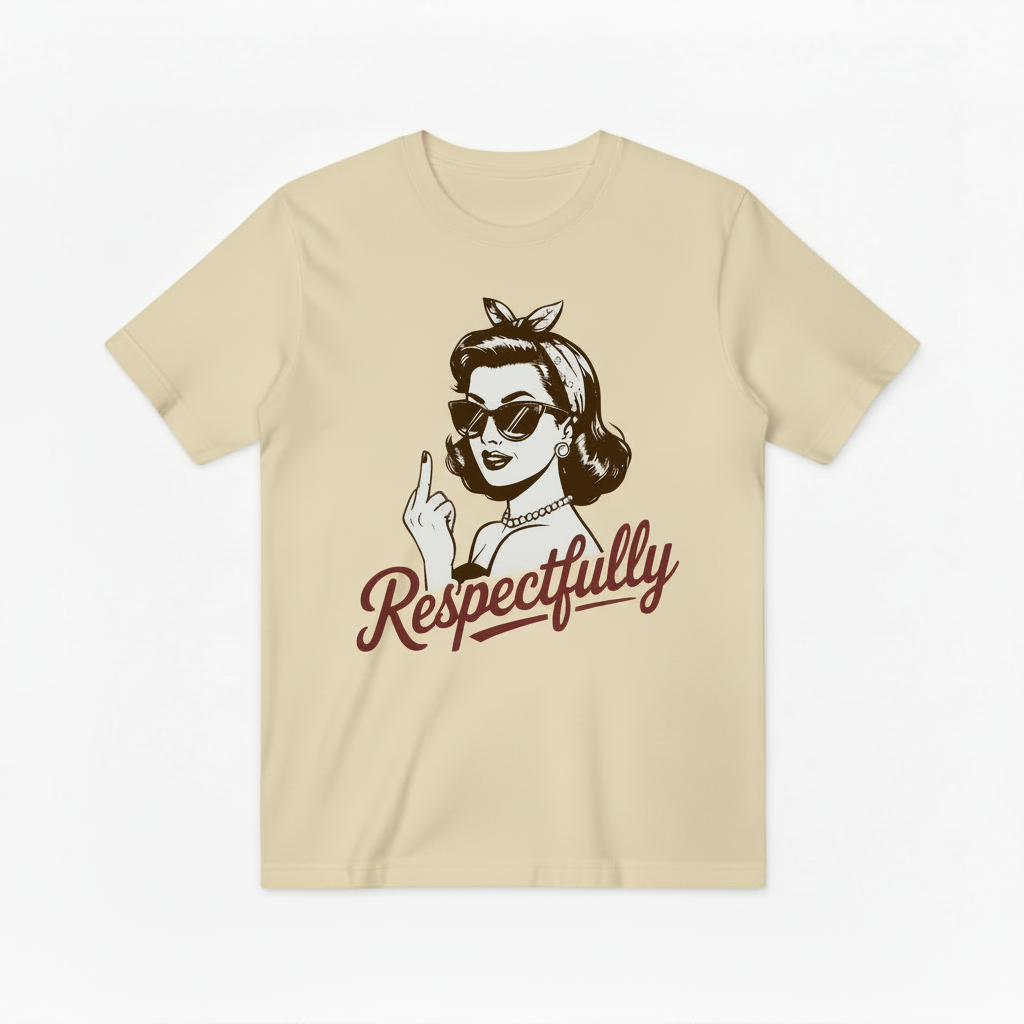 Respectfully Retro Woman Graphic Tee T4052