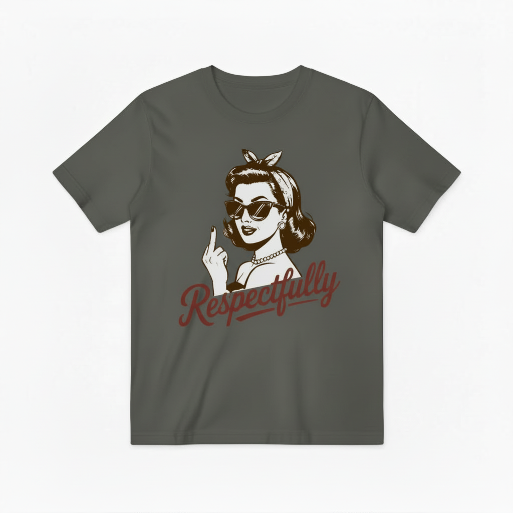 Respectfully Retro Woman Graphic Tee T4052