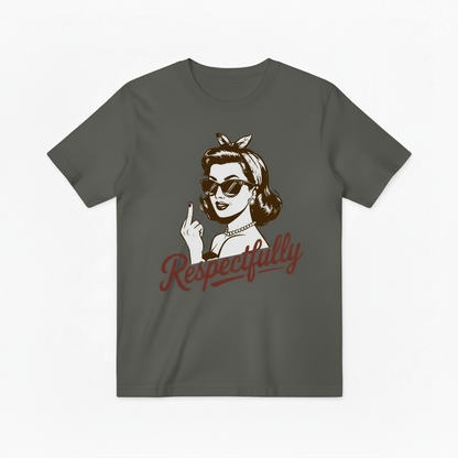 Respectfully Retro Woman Graphic Tee T4052