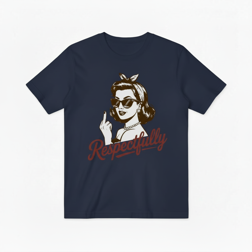 Respectfully Retro Woman Graphic Tee T4052