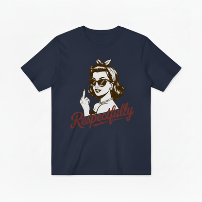 Respectfully Retro Woman Graphic Tee T4052