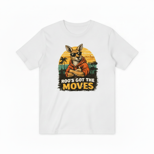 Funny Kangaroo Graphic Tee T-Shirt T4050
