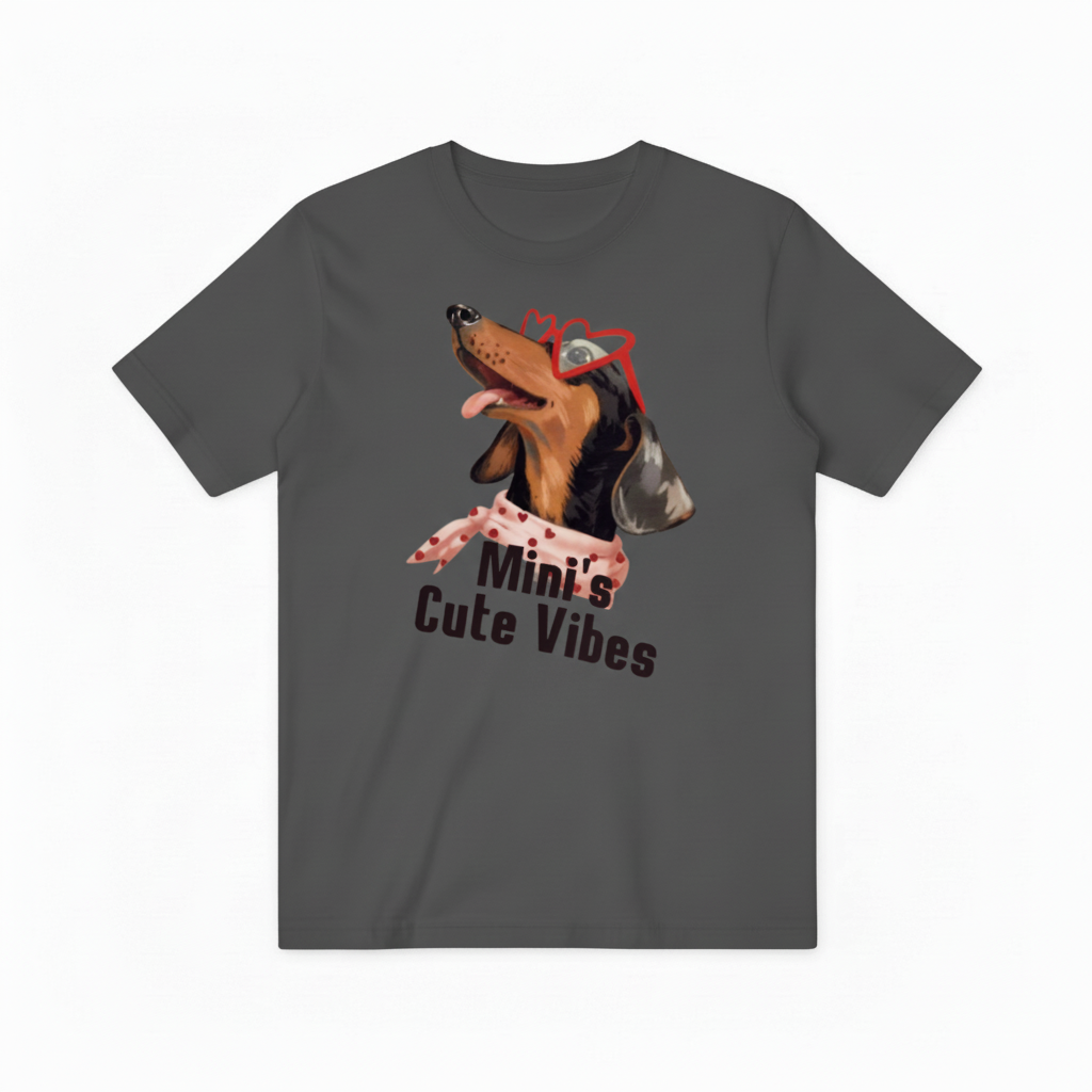 Cute Dachshund Dog Graphic Tee - Mini's Vibes T-Shirt T4053