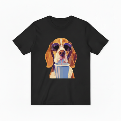 Cool Beagle Dog Sunglasses Graphic Tee - Funny Summer T-Shirt T4054