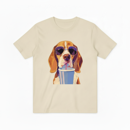 Cool Beagle Dog Sunglasses Graphic Tee - Funny Summer T-Shirt T4054