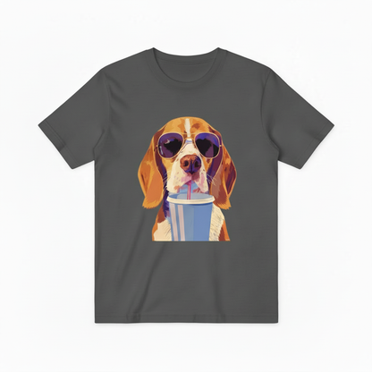 Cool Beagle Dog Sunglasses Graphic Tee - Funny Summer T-Shirt T4054