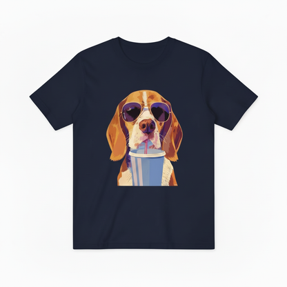 Cool Beagle Dog Sunglasses Graphic Tee - Funny Summer T-Shirt T4054
