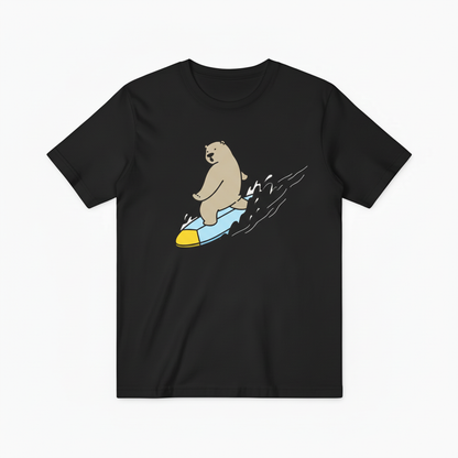 Cool Bear Surfer Graphic Tee Summer Vibes T-Shirt T6010