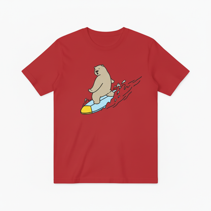 Cool Bear Surfer Graphic Tee Summer Vibes T-Shirt T6010